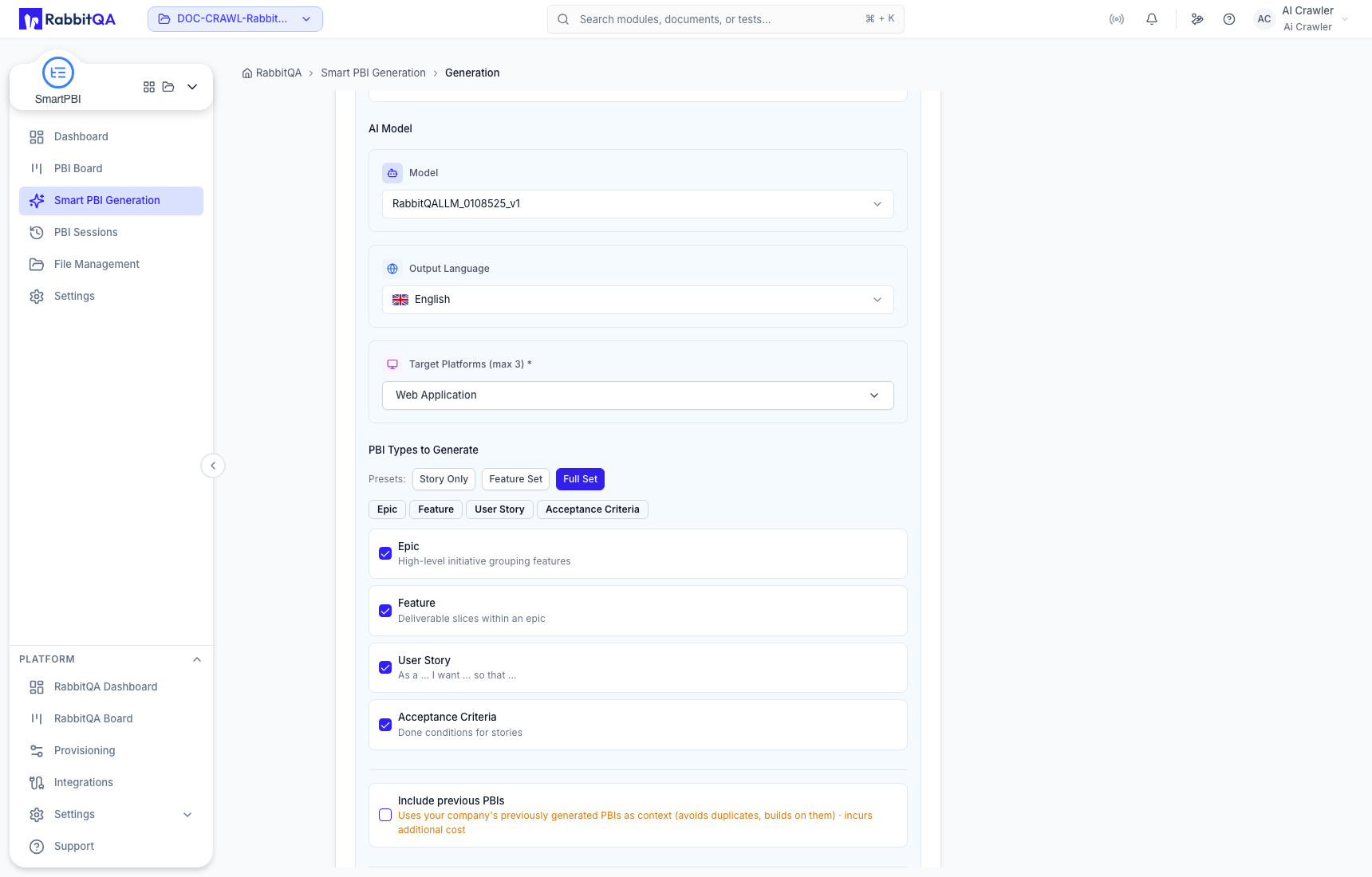 Full hierarchy and Balanced quality configuration