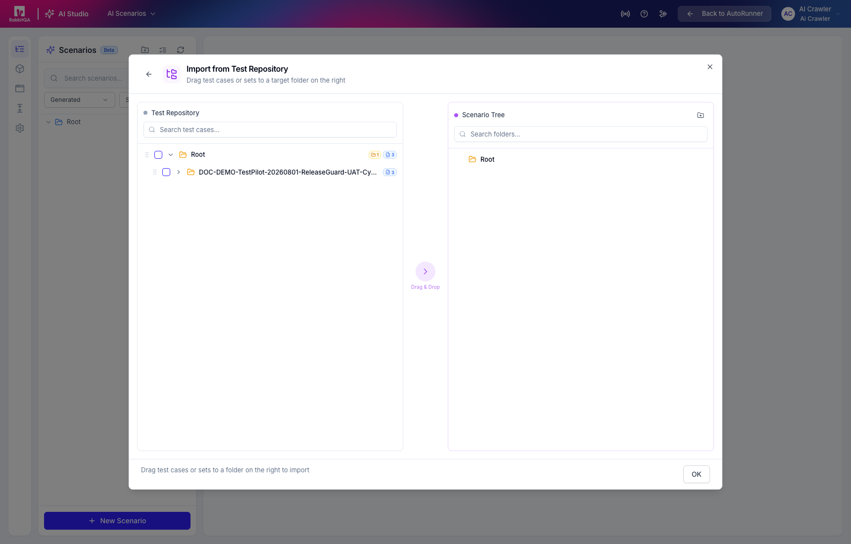 Test Repository import workspace