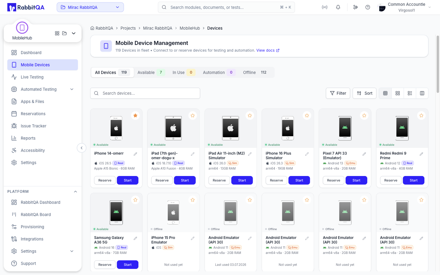 Device List