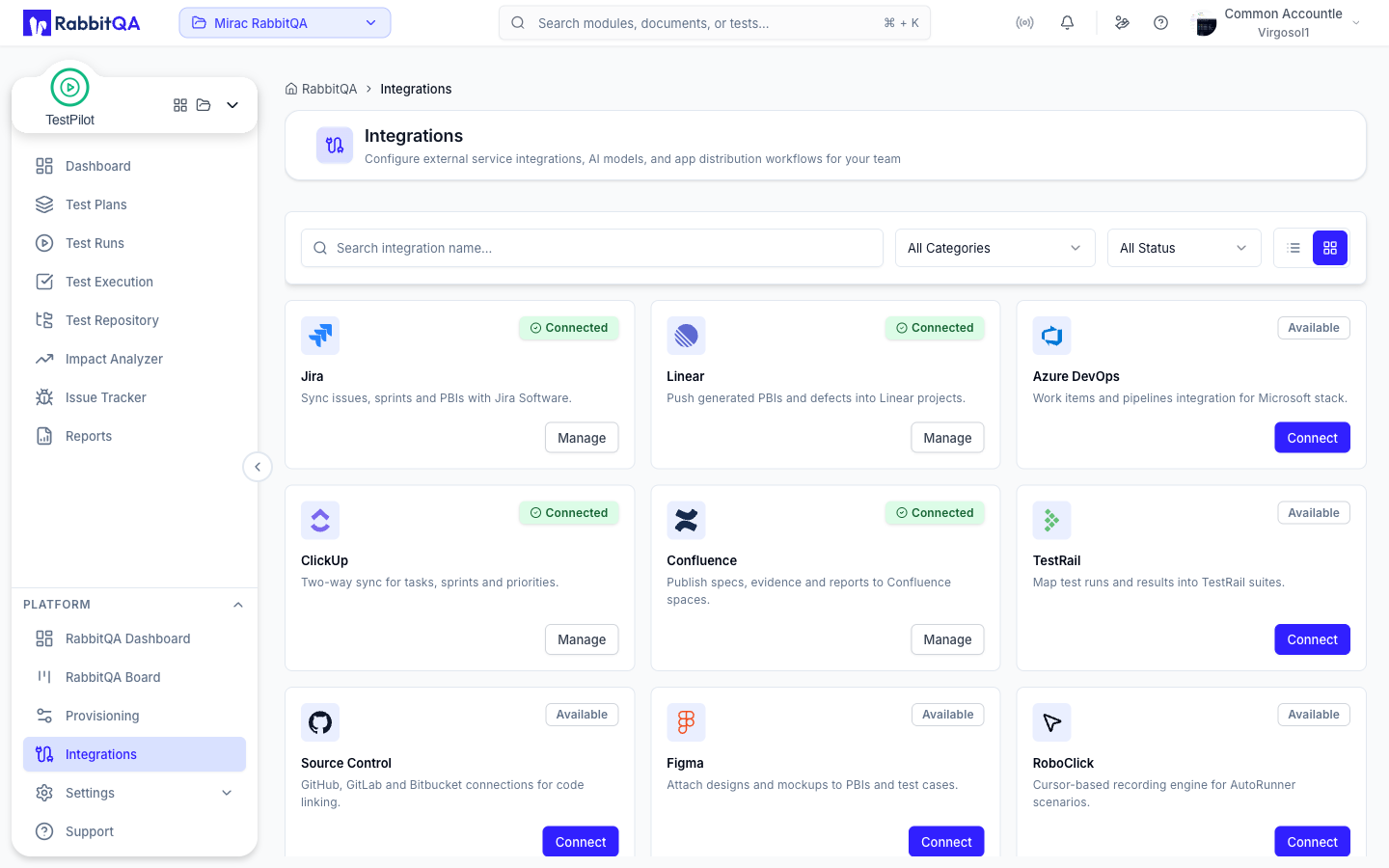 Configure Integrations