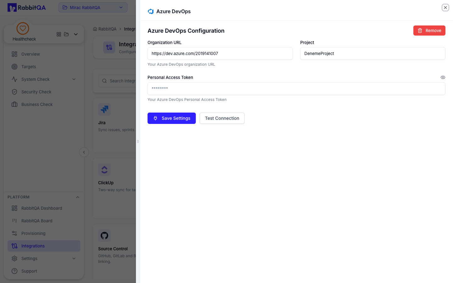 Azure DevOps Integration