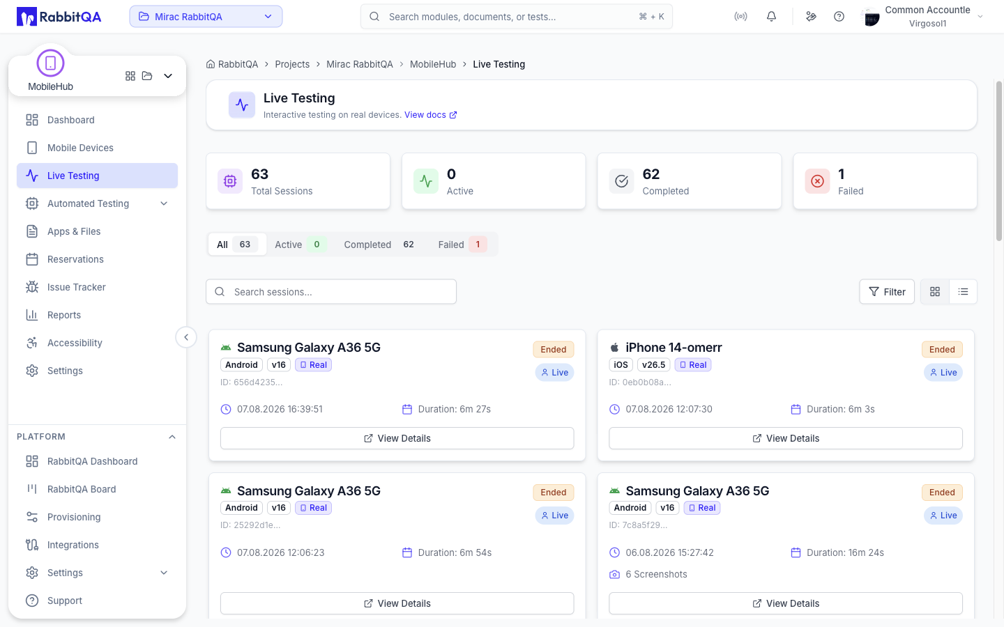 LiveTesting